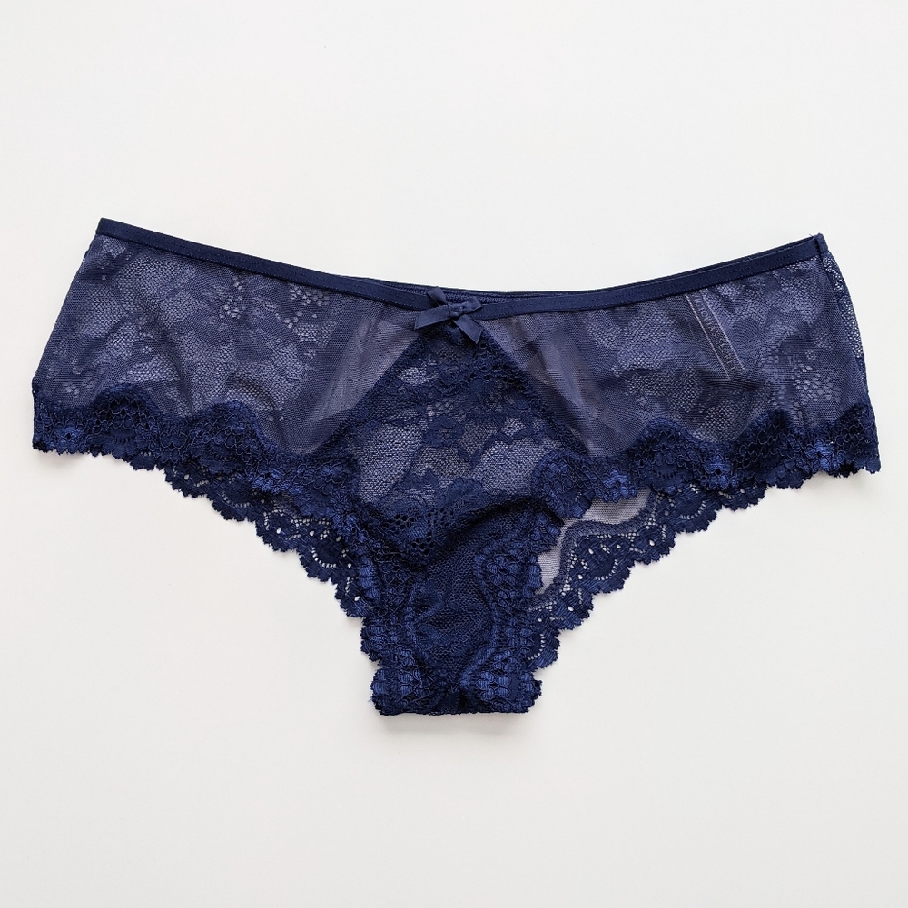 Victoria Secret Underwear, Cheeky, Size M, Dark Blue